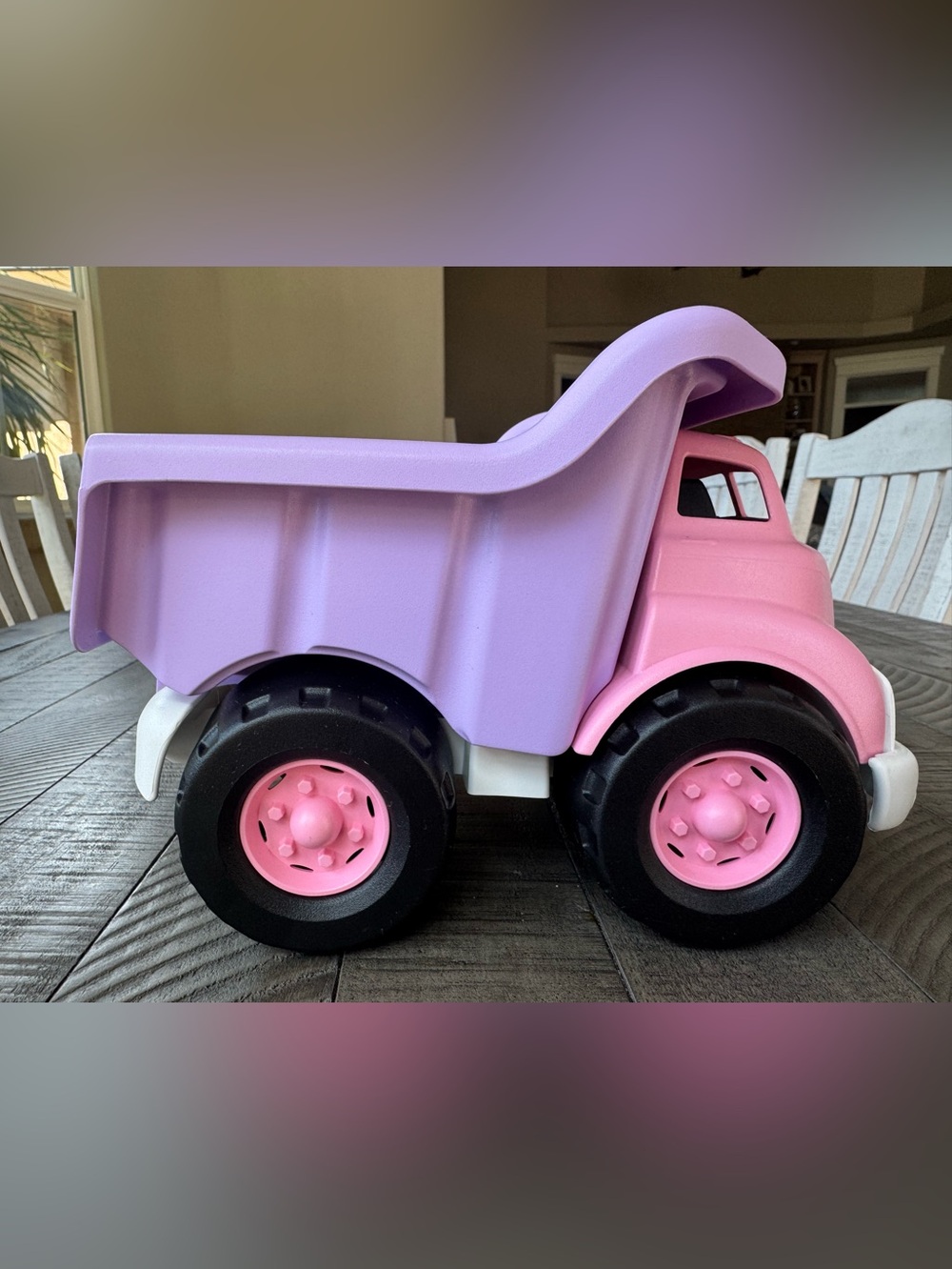 Green Toys Pink Dump Truck Toy - Durable Play Truck
